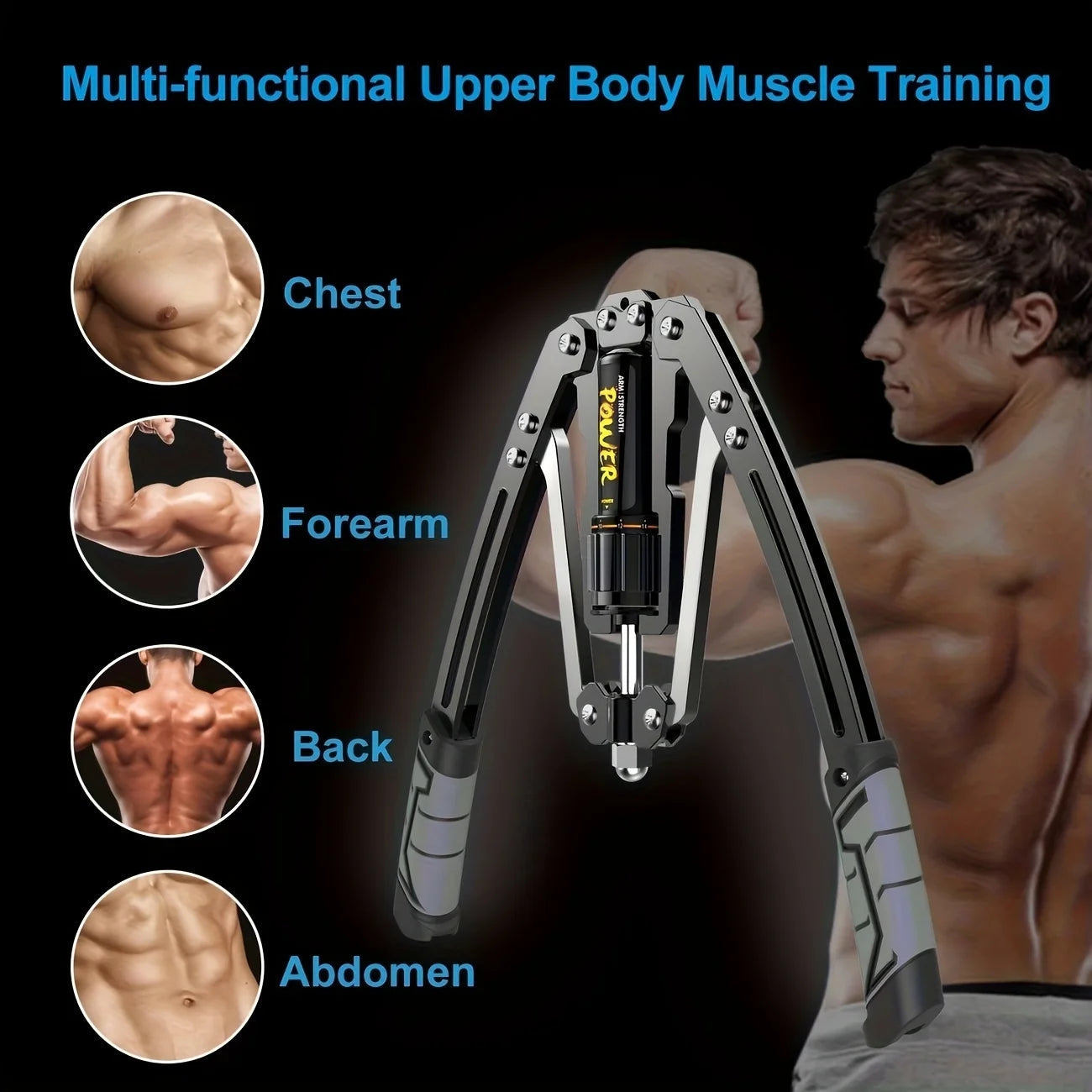 Arm Exercisers - Adjustable 22-440 Pounds Hydraulic Power, Home Chest Amplifiers, Shoulder Muscle Training And Fitness Equipment