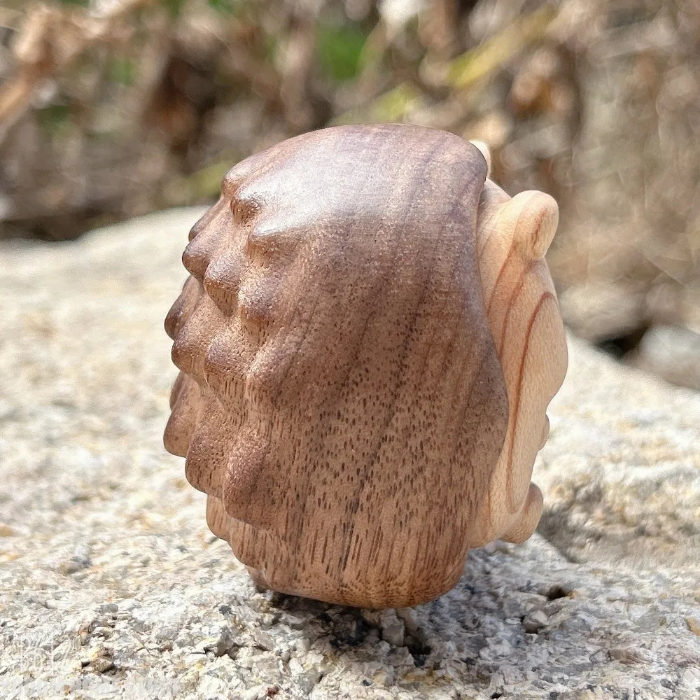 Crafts Hedgehog Statue Creative Wooden Animal Sculpture Decorative Interior Decoration Figurine Cabinet Decoration Crafts