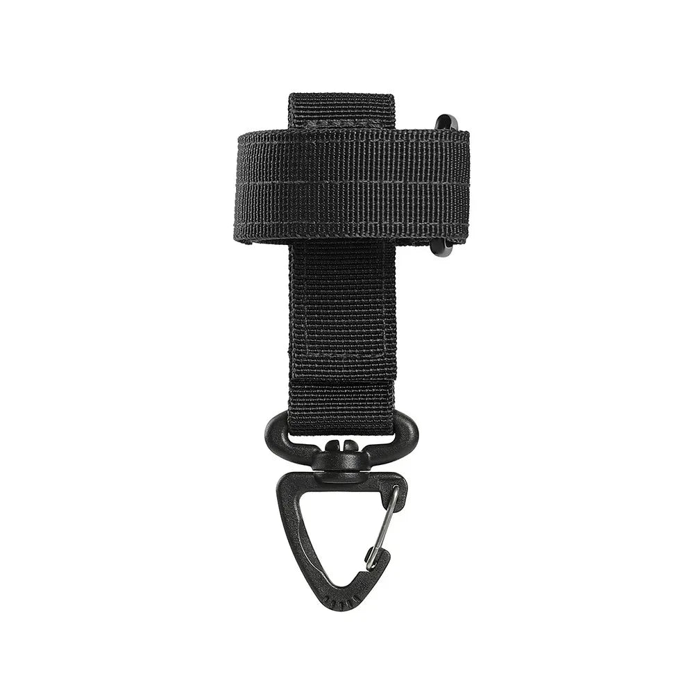 Mountaineering Buckle Outdoor Keychain Gear Clip Keeper Pouch Belt Keychain Gloves Rope Holder Military Hook Camping