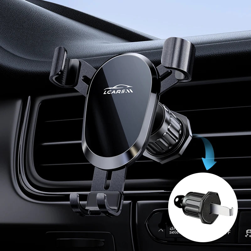 Car Phone Holder Air Conditioning Vent Universal Hook Fixed Navigation Special Durable Gravity Automatic Locking Support Bracket