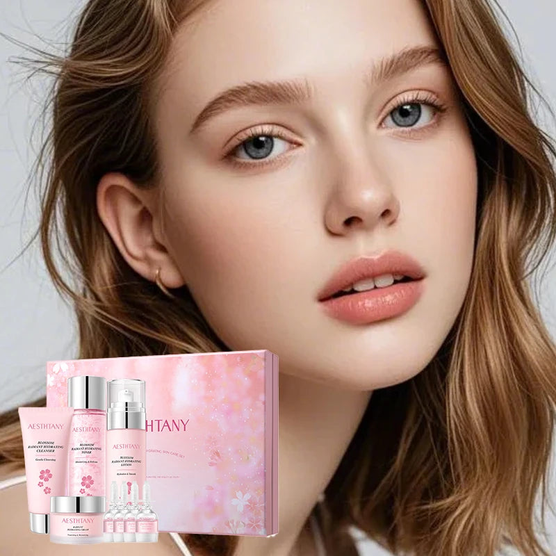 Moisturizing10pieces skin care set, hydrating, moisturizing,brightening and tender skin,whitening and moisturizing essence