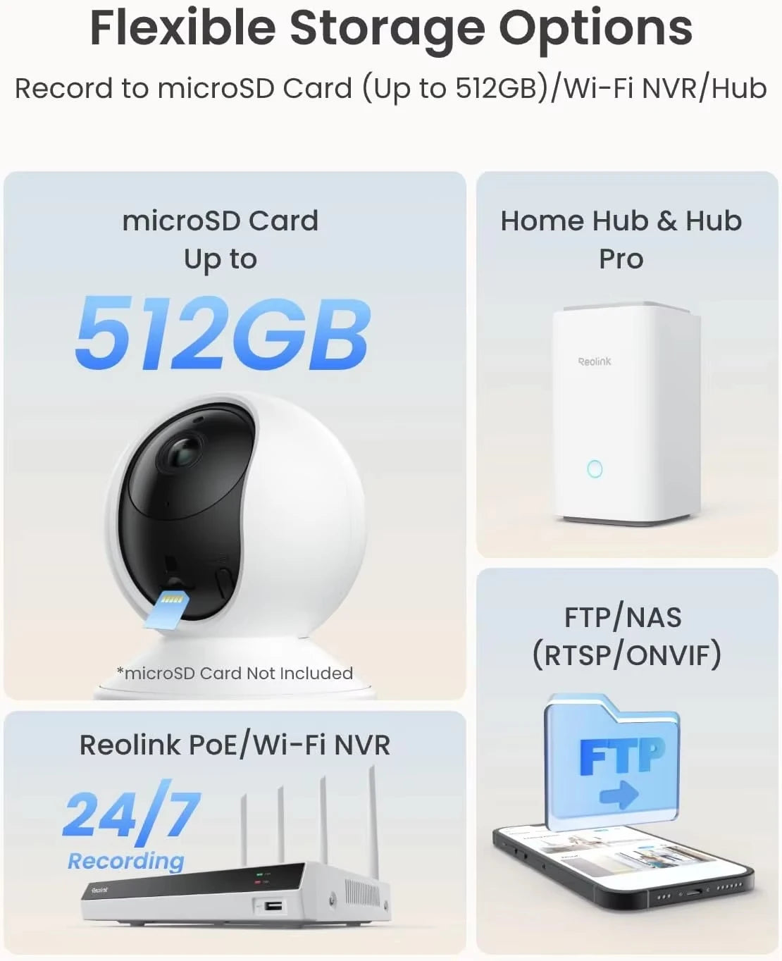 REOLINK E1 Pro 3K WiFi Indoor Pet Camera – Auto Tracking, Pan & Tilt, Night Vision, 2-Way Audio