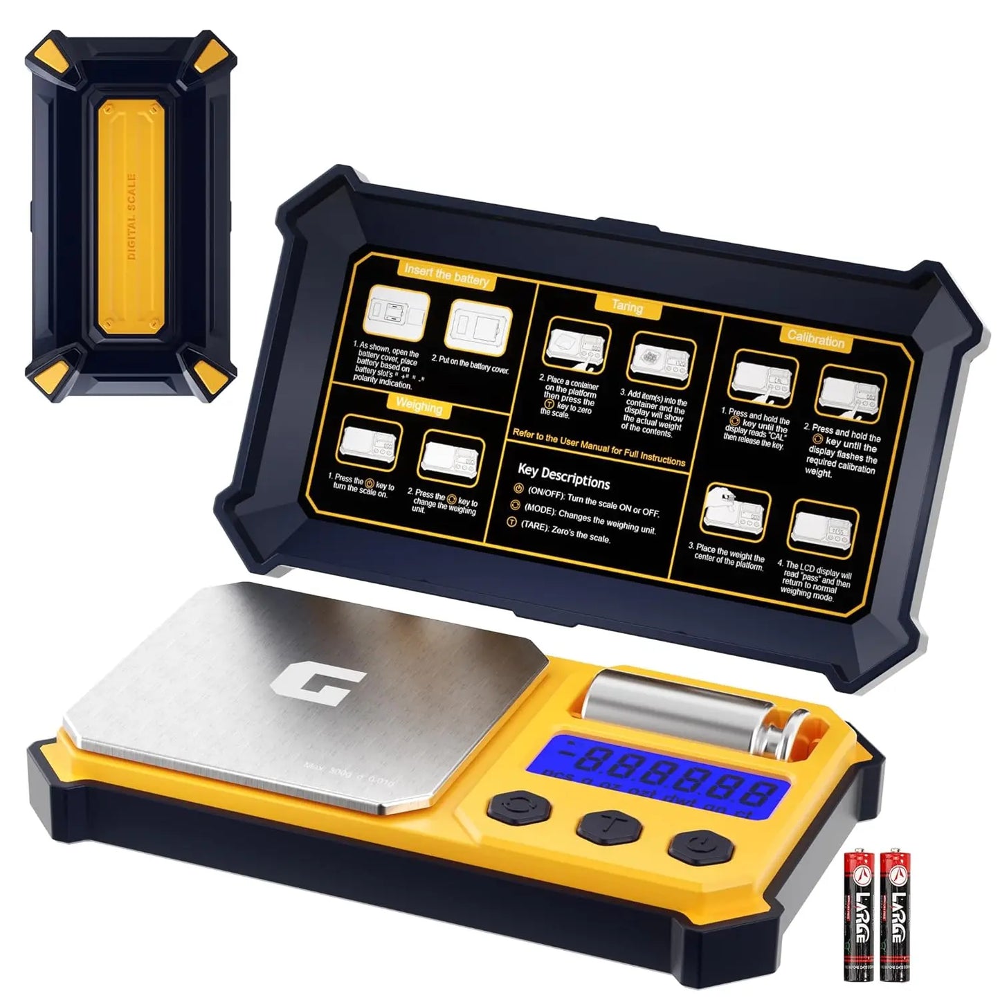 Digital Gram Scale with 300g x 0.01g Capacity,Mini Pocket Scale for Food and Jewelry