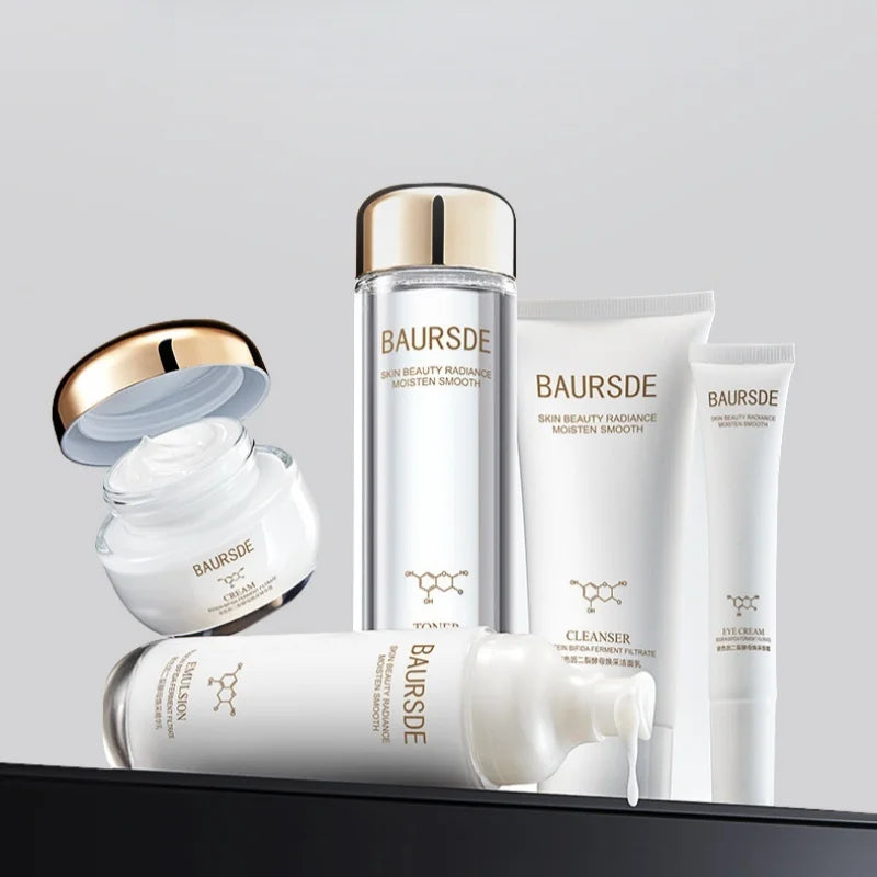 Bosein Retinol Skincare Five-Piece Set, Including Cleansing Balm, Essence Water, Eye Cream, Essence Lotion, and Essence Cream, Contains Skin-Friendly Ingredients Such as Bosein, Niacinamide, Centella Asiatica Extract, Etc., w