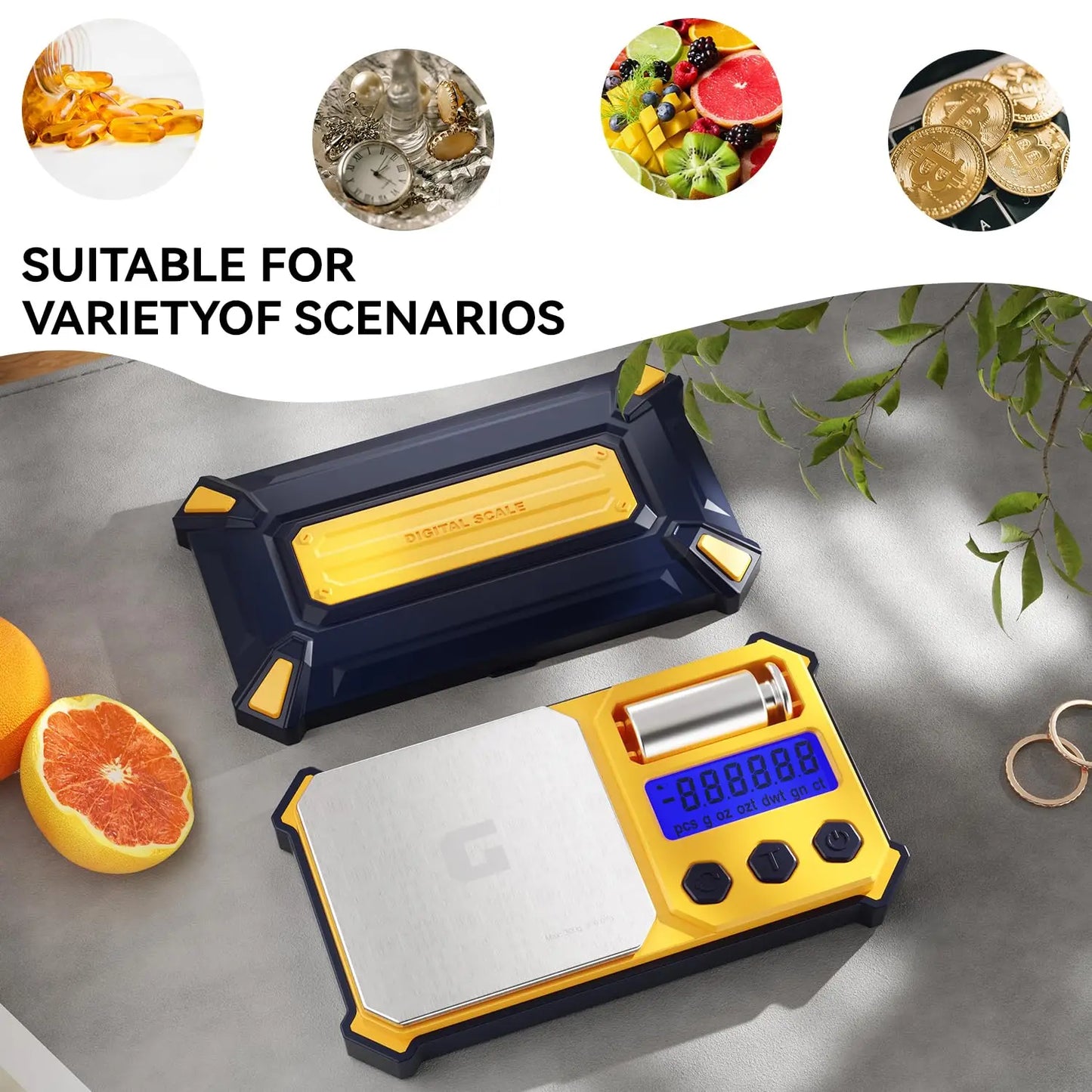 Digital Gram Scale with 300g x 0.01g Capacity,Mini Pocket Scale for Food and Jewelry
