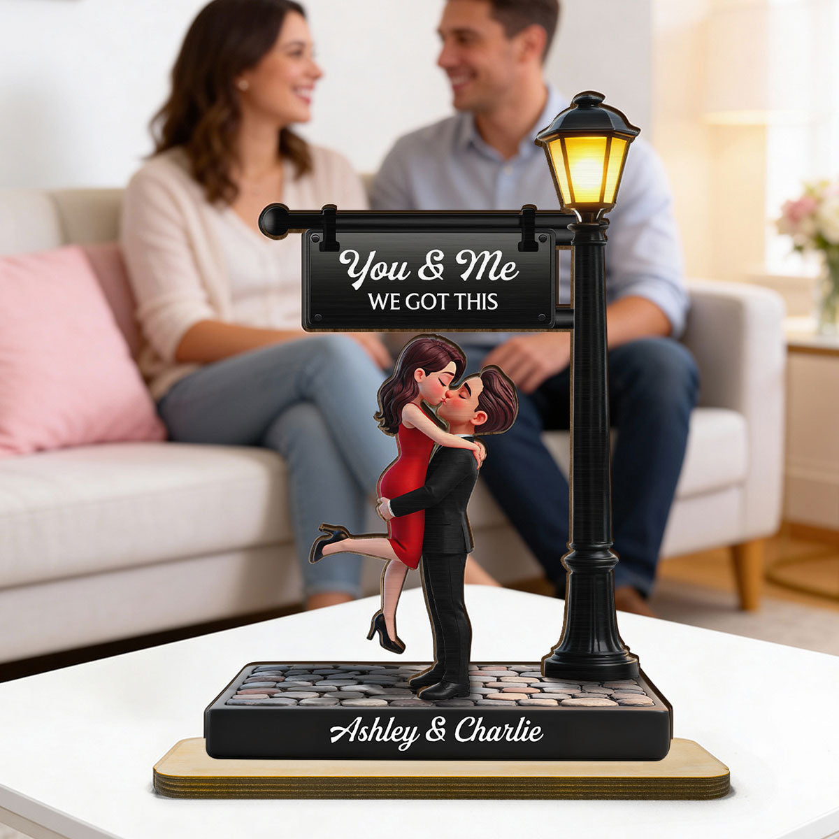 Personalized Couple Wooden Plaque – Custom Name Anniversary & Wedding Gift
