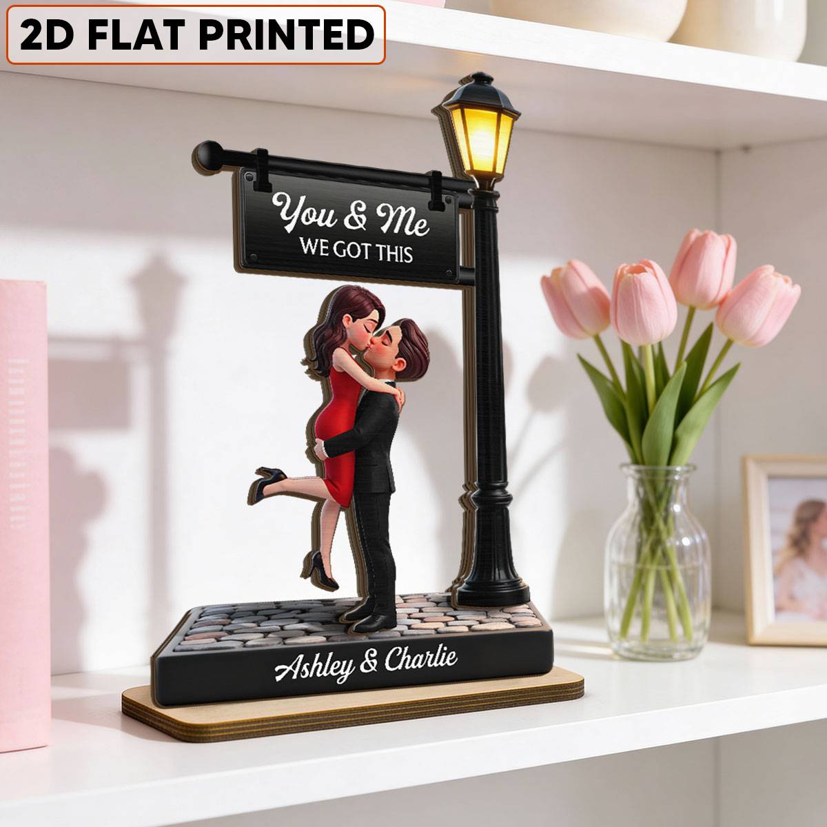 Personalized Couple Wooden Plaque – Custom Name Anniversary & Wedding Gift