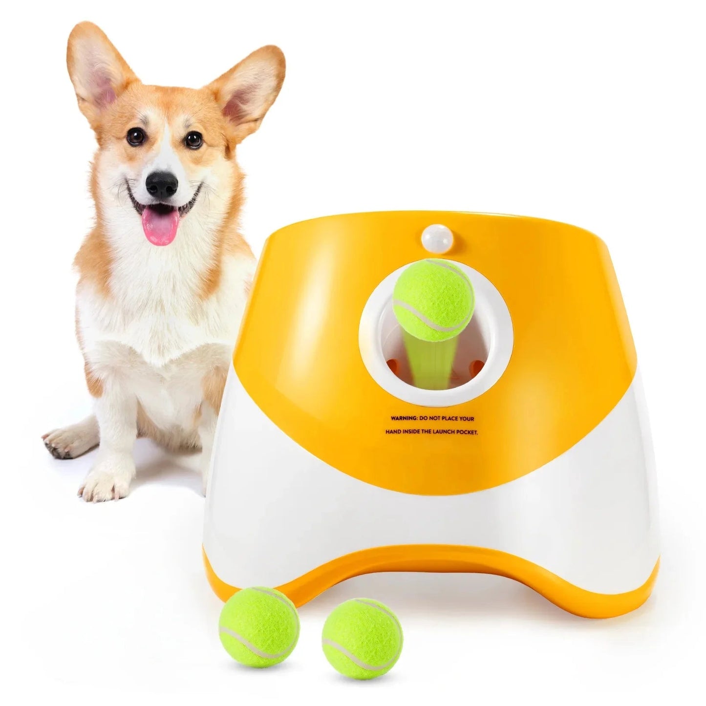 Automatic Electric Dog Ball Launcher – Hands-Free Tennis Ball Pitcher for Dog Training