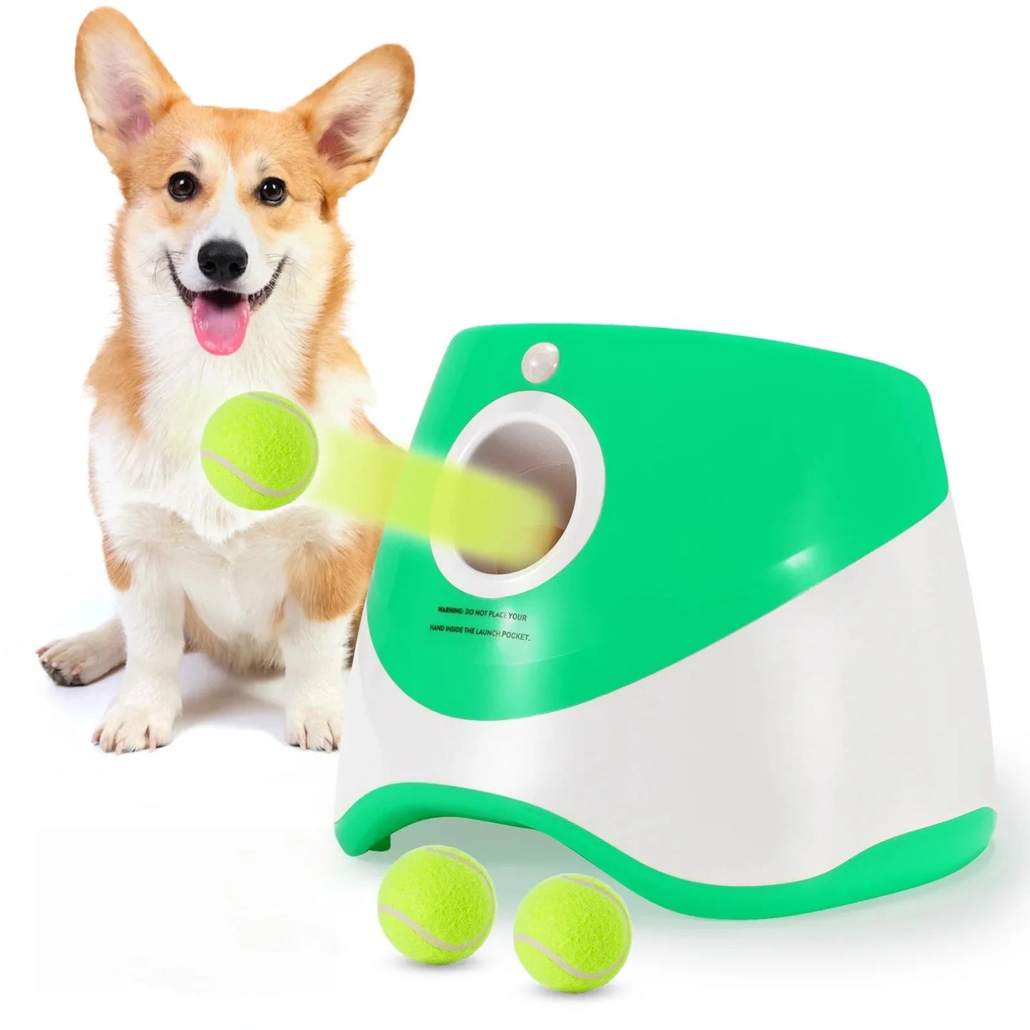 Automatic Electric Dog Ball Launcher – Hands-Free Tennis Ball Pitcher for Dog Training