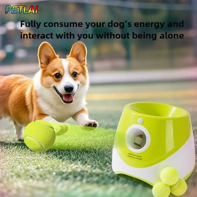 Automatic Electric Dog Ball Launcher – Hands-Free Tennis Ball Pitcher for Dog Training