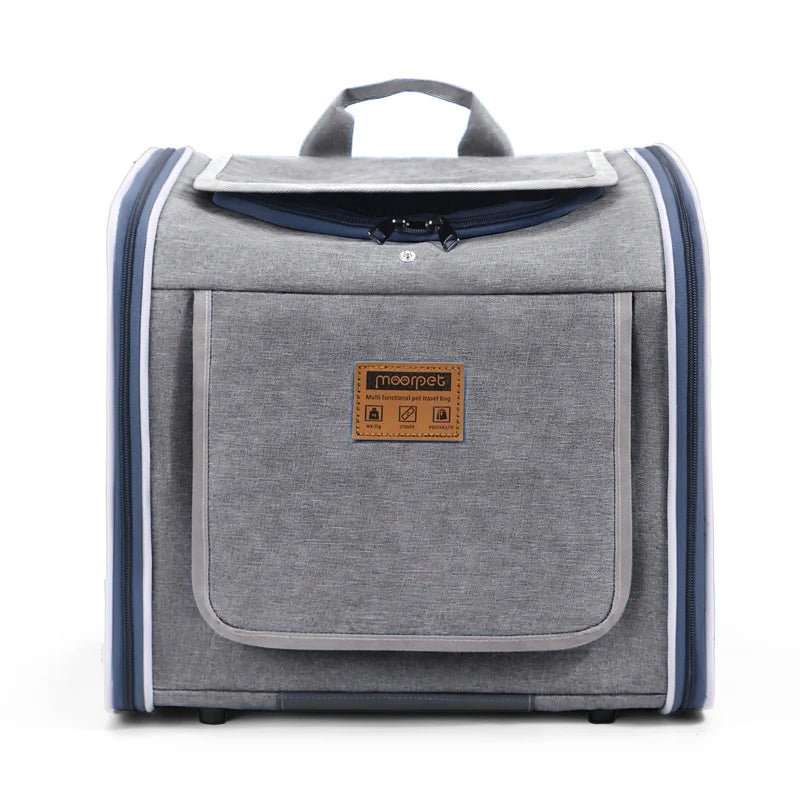 Bicycle Pet Carrier Backpack – Portable Outdoor Bag for Cats & Dogs on Bikes & Motorcycles