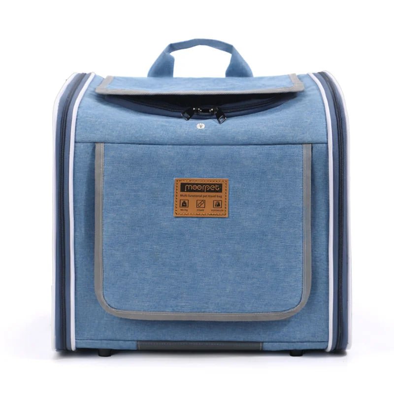 Bicycle Pet Carrier Backpack – Portable Outdoor Bag for Cats & Dogs on Bikes & Motorcycles