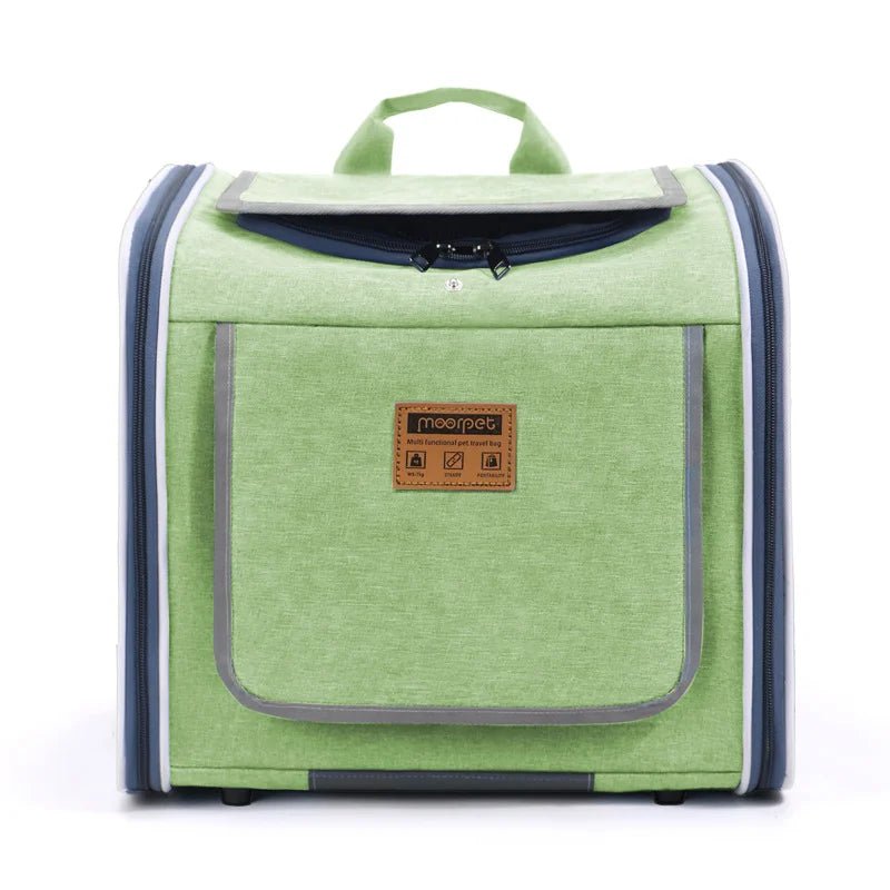 Bicycle Pet Carrier Backpack – Portable Outdoor Bag for Cats & Dogs on Bikes & Motorcycles