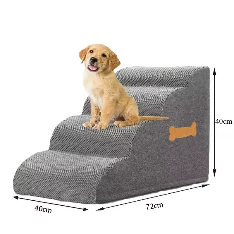 Bone Shape Dog Stairs – Non-Slip Pet Steps for Sofa & Bed, Protects Joints of Senior Dogs