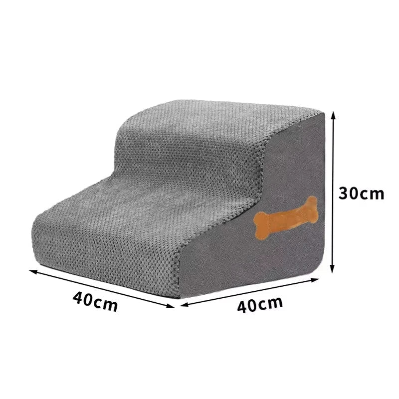 Bone Shape Dog Stairs – Non-Slip Pet Steps for Sofa & Bed, Protects Joints of Senior Dogs