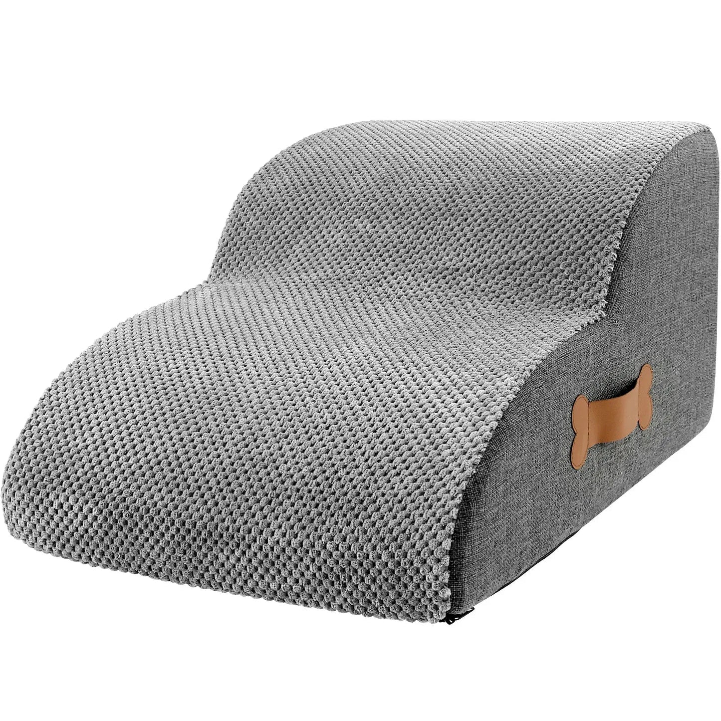 Curved Dog Stairs Ramp – Non-Slip Pet Steps for Sofa & High Beds, 2 & 3 Step