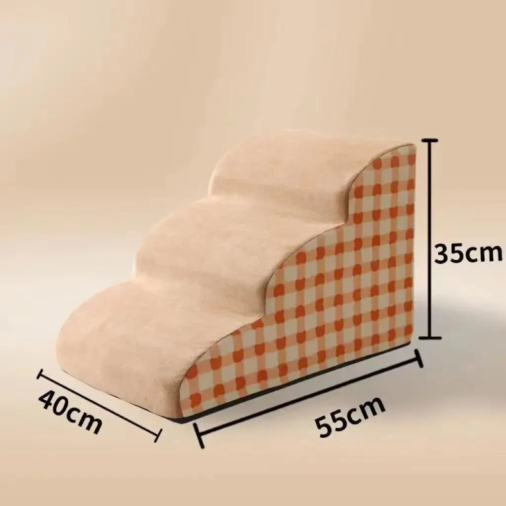 Dog Ramp Stairs – High Density Foam Non-Slip Pet Steps for Older Dogs with Joint Pain