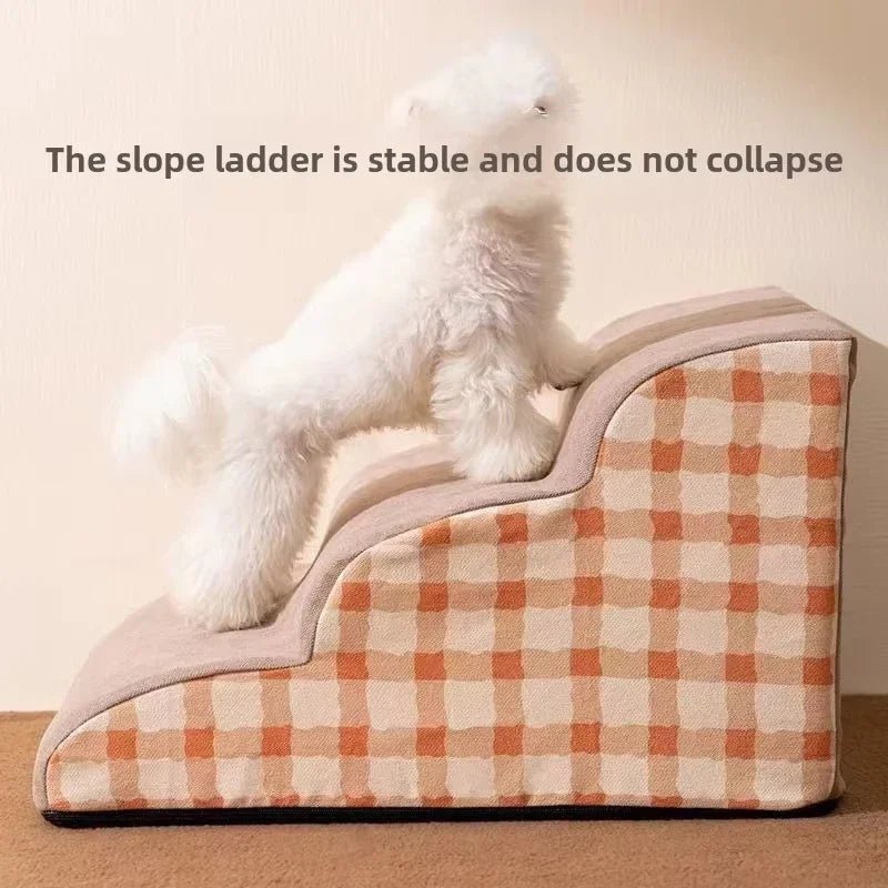 Dog Ramp Stairs – High Density Foam Non-Slip Pet Steps for Older Dogs with Joint Pain