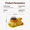 Duck & Whale Press-Type Pet Treat Dispenser | Cats & Dogs