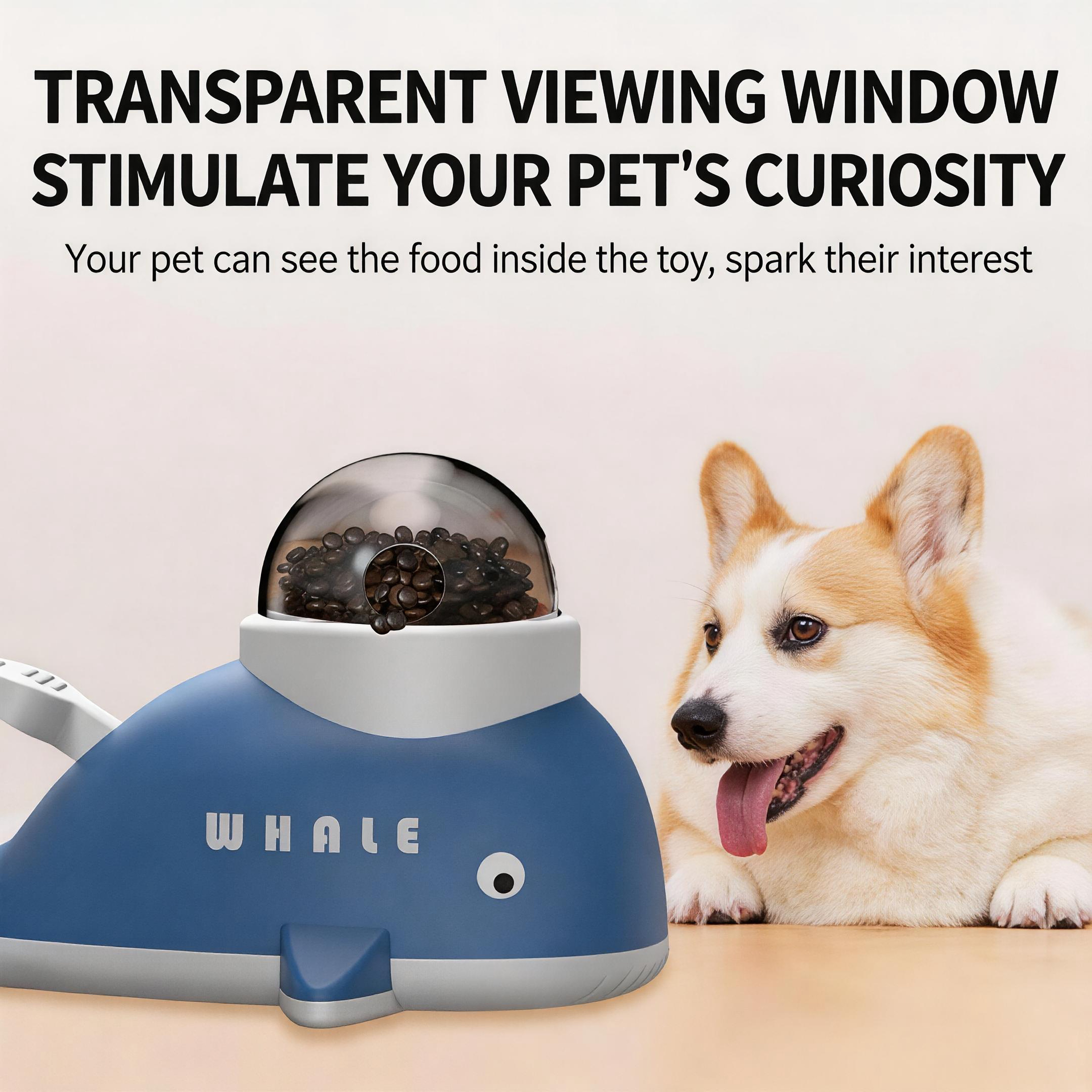 Duck & Whale Press-Type Pet Treat Dispenser | Cats & Dogs