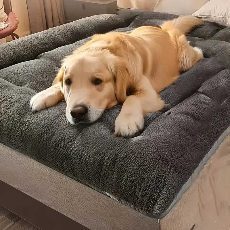 Large Dog Sofa Bed – 120cm Warm Winter Pet Mattress for Dogs & Cats