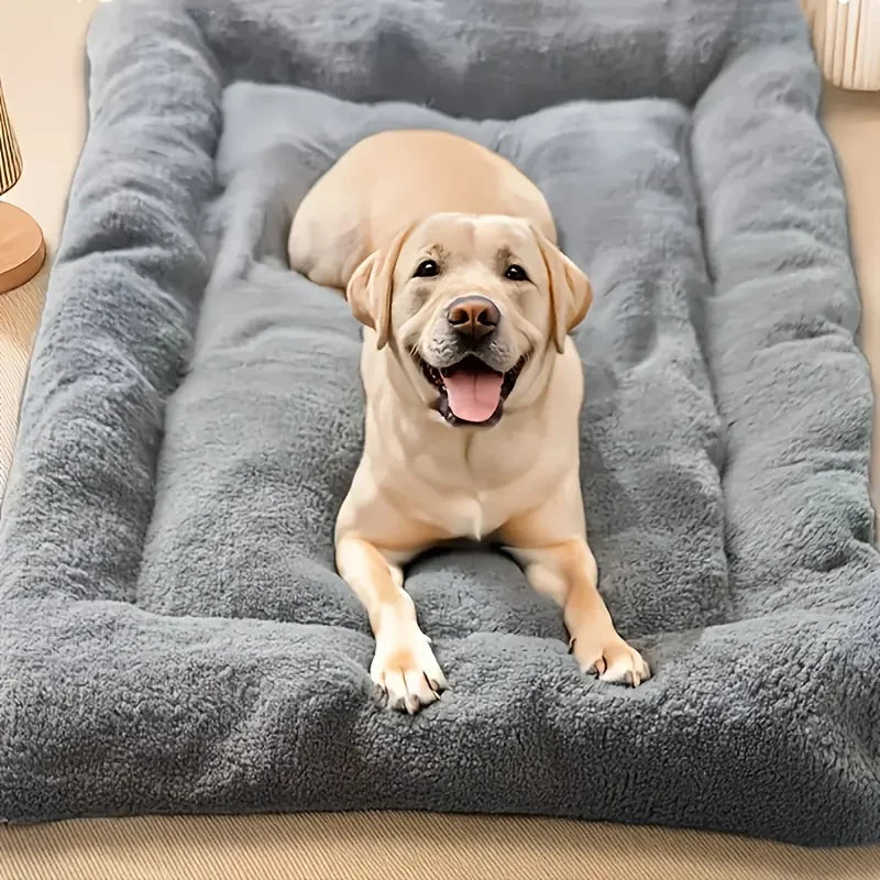 Large Dog Sofa Bed – 120cm Warm Winter Pet Mattress for Dogs & Cats