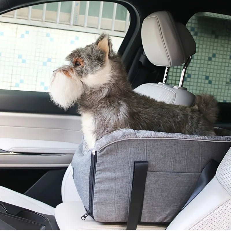 Linen Pet Car Seat Mat – Anti-Slip Portable Travel Bed for Cats & Dogs