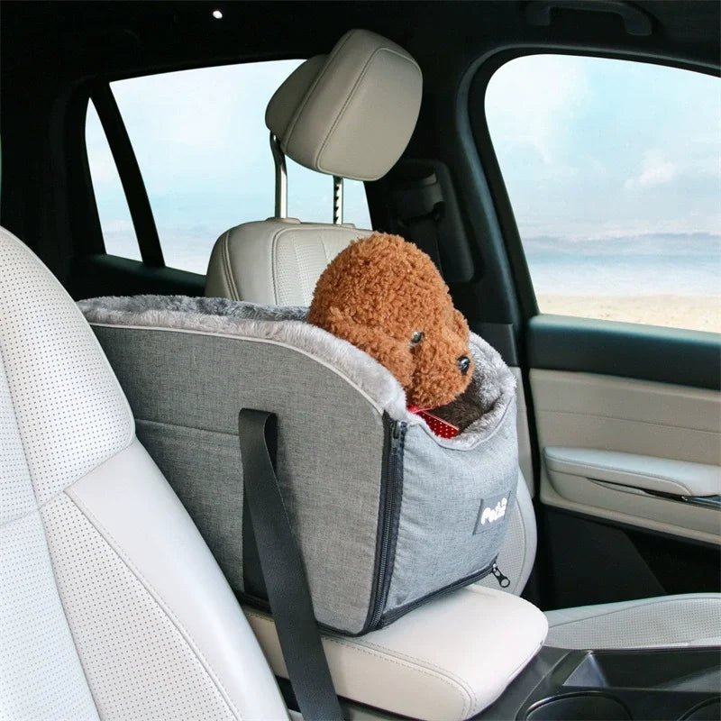 Linen Pet Car Seat Mat – Anti-Slip Portable Travel Bed for Cats & Dogs