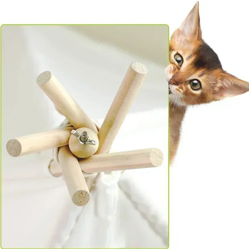 Pet Teepee Tent House for Cats & Dogs – Portable Indoor Dog House with Cushion
