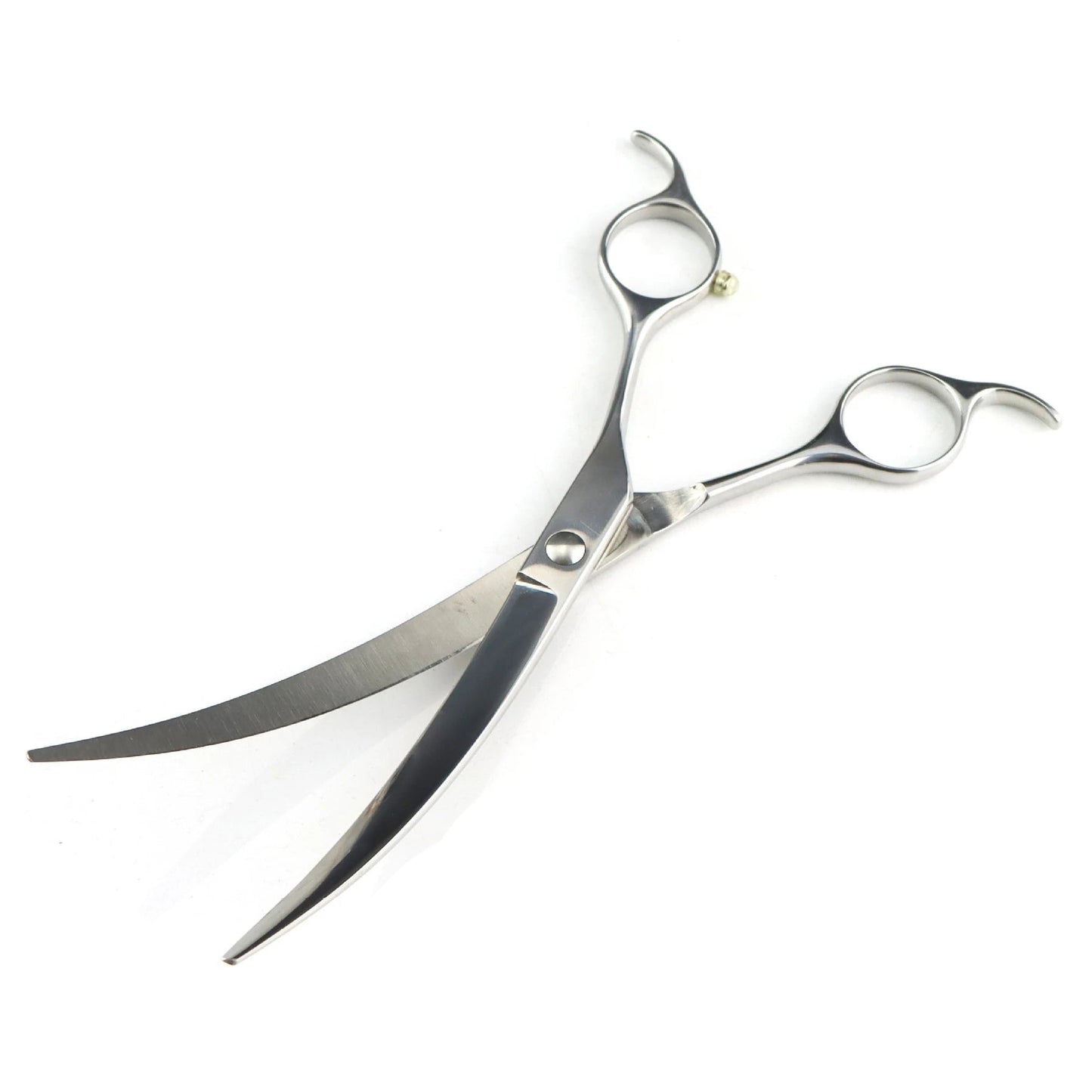 Professional 7" Curved Dog Grooming Scissors – Sharp Pet Beauty Shears for Groomers