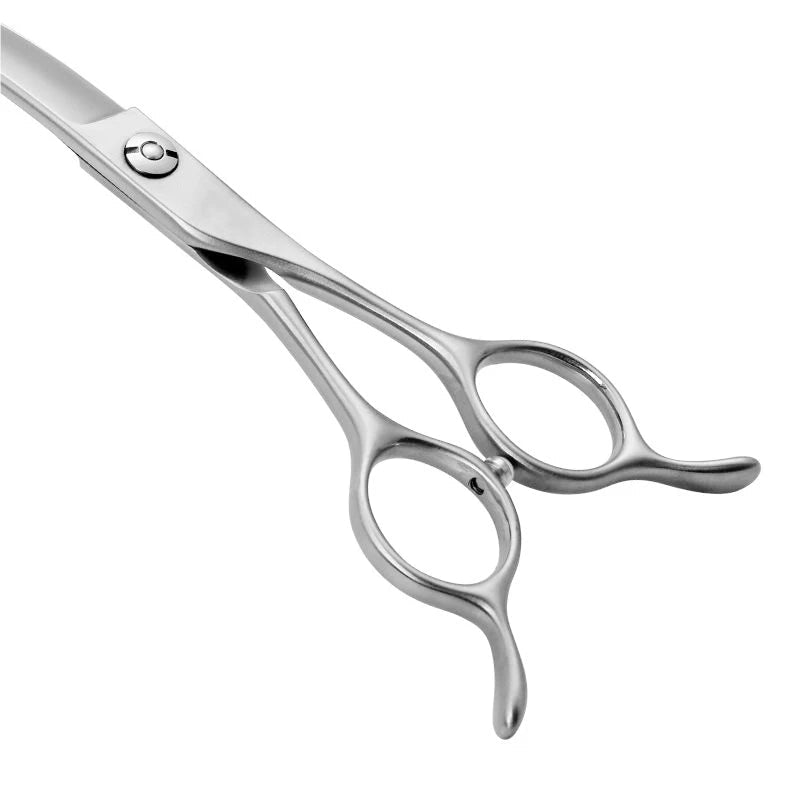 Professional 7" Curved Dog Grooming Scissors – Sharp Pet Beauty Shears for Groomers