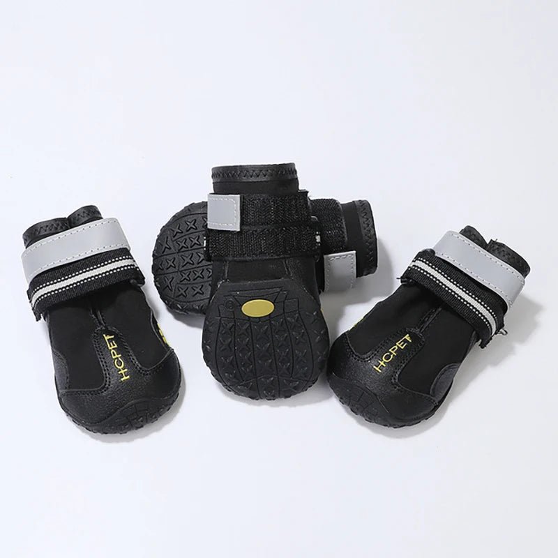 Reflective Waterproof Dog Boots – Anti-Slip Winter Shoes for Medium & Large Dogs