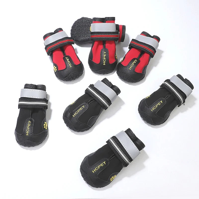 Reflective Waterproof Dog Boots – Anti-Slip Winter Shoes for Medium & Large Dogs
