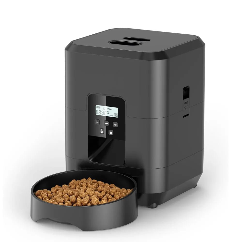 Smart Automatic Pet Feeder with Timer – Timed Cat & Dog Food Dispenser with Slow Feed Bowl