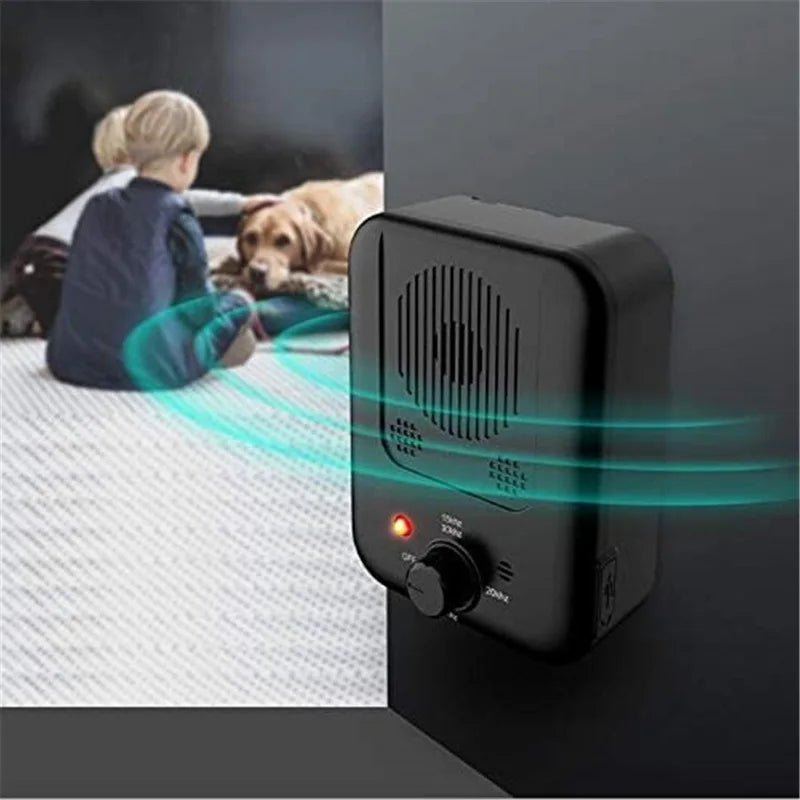 Ultrasonic Anti-Barking Device – 3-Level Adjustable Outdoor Dog Bark Deterrent & Training Tool